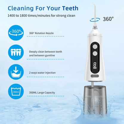 2024 Stylish Teeth Hygiene Care Appliances Personal Care Teeth Cleaning Tool Electric Water Flossers