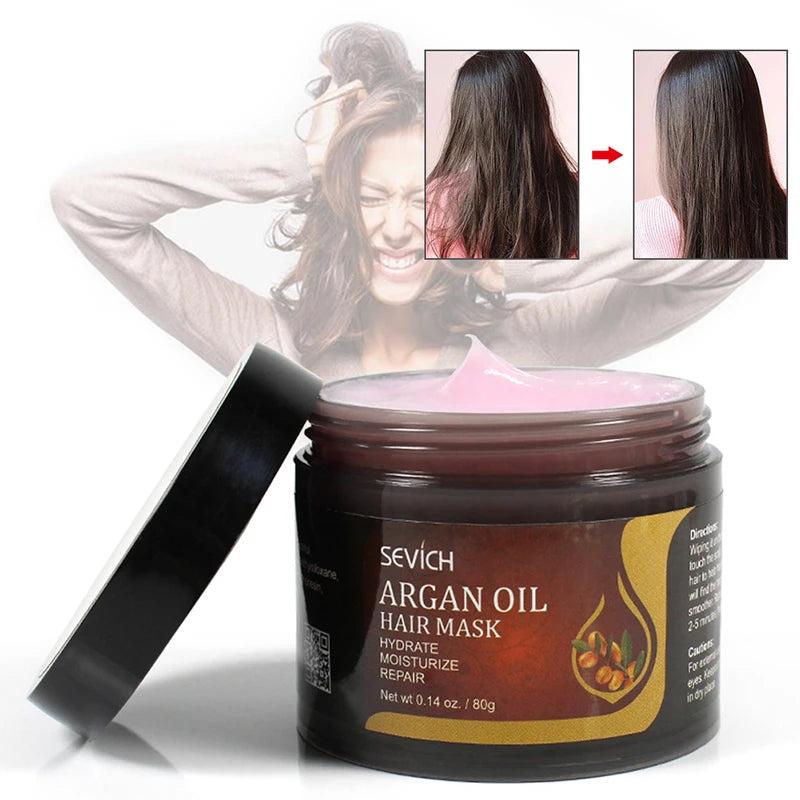 Natural Hair Treatment Mask 5 Seconds Deep Repair Damage Restore Soft Hair Keratin & Scalp Treatment Hair Condition 80G