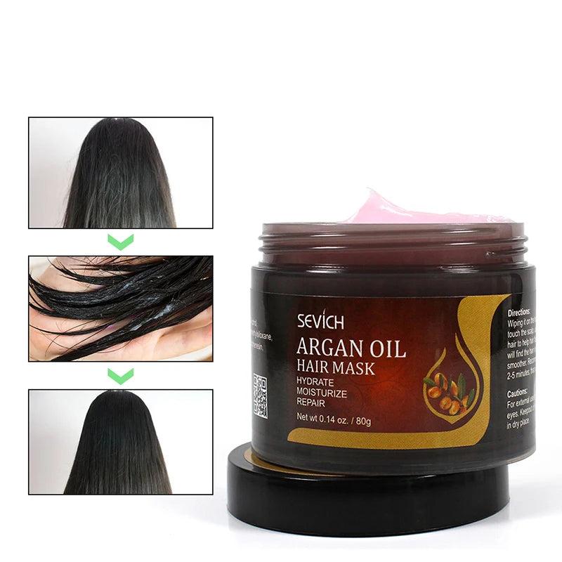 Natural Hair Treatment Mask 5 Seconds Deep Repair Damage Restore Soft Hair Keratin & Scalp Treatment Hair Condition 80G